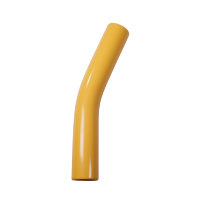 Bocht 22,5°, slagvast pvc, 2x spie