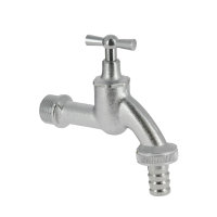 Bonfix tapkraan, messing, mat gebeitst, met slangwartel