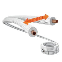 Buisisolatie met schuimstof, reflecterende tape voor verwarming en koeling, isolatieslang van schuim, voor deuren, koud klimaat, winter, airconditioning, zomer, garage buiten