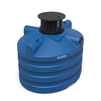 Regenwassertank, inkl. Teleskopschacht, Modell Premium DS, unterirdisch