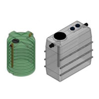 Ombouwset regenwatertank naar septictank