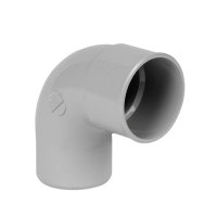 Nicoll Techtan Fallrohr-Bogen 87°, PVC, Klebemuffe x Spitzende