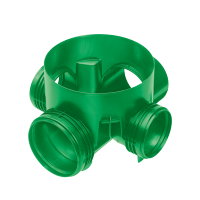 Wavin SX315 Green Kontrollschacht, 4x Muffe