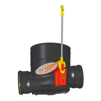 Wavin SX315 Green Kontrollschacht mit Rückstauklappe