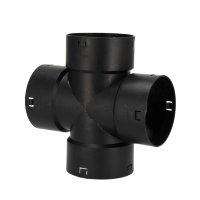 GrainPlastics Kreuzstück, für Drainagerohr, 4x Klickverbindung