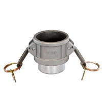 Camlock Schnellkupplung, V-Teil x Außengewinde, Aluminium