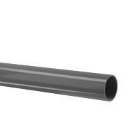 Drukbuis met gladde einden, pvc, donkergrijs, Kiwa