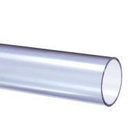 Drukbuis met gladde einden, pvc, transparant