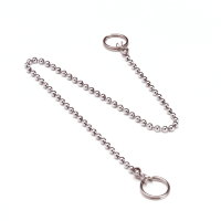 Chromen kogelketting voor wastafelstop