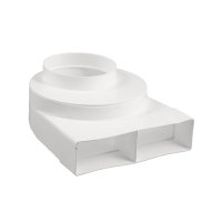 Nedco® pvc overgangsstuk, dubbel, haaks