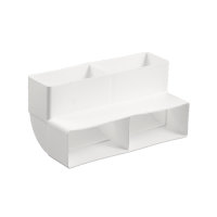 Nedco® pvc hoekbocht 90°, dubbel