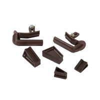 Nicoll golfplaat/damwand montagehaak, pvc
