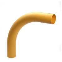 Bocht 90° voor gas, slagvast pvc, 2x spie