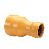 Verloopmof voor gas, slagvast pvc, 2x manchet