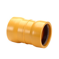 Steekmof voor gas, slagvast pvc, 2x manchet