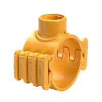 Aanboorzadel voor gas, slagvast pvc