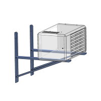 Ophangconsolenset voor wandmontage