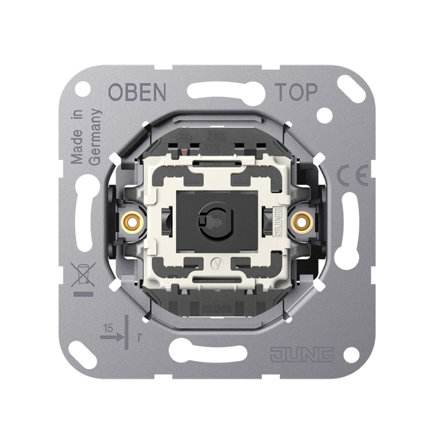 Jung controleschakelaar, inbouw, universeel, 1-polig/wissel