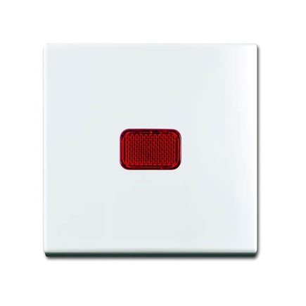 ABB Busch-Jaeger schakelwip, Balance SI, wissel, rode lens, alpin wit 