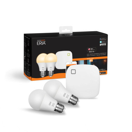 AduroSmart ERIA® startpakket, 2 Warm White lampen en bridge 
