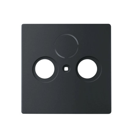 ABB Busch-Jaeger afdekplaat, Future linear, voor coax wandcontactdoos, mat zwart 