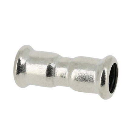 Bonfix koppeling, Press, rvs 316L, 2x pers, epdm, Kiwa, 22 mm 