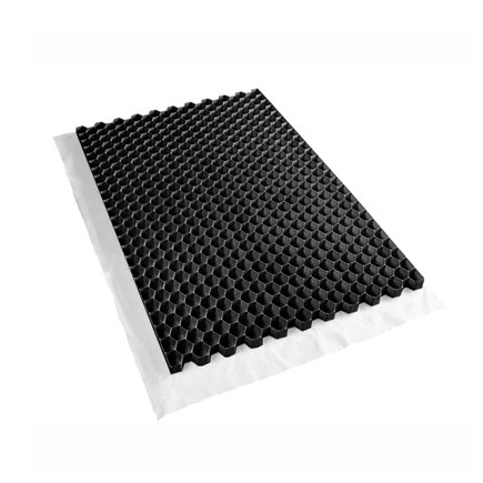 Nidagravel grindmat, type 139+, 1200 x 800 x 40 mm, zwart 