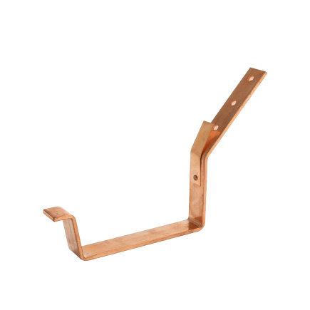 Gootbeugel voor bakgoot, roodkoper, model B333, 30/5 