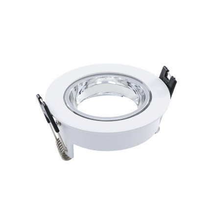 Adurolight® Unterputzspot, Mona, schwenkbar, weiß, Reflektor silber, 80 mm, ohne Lampe 