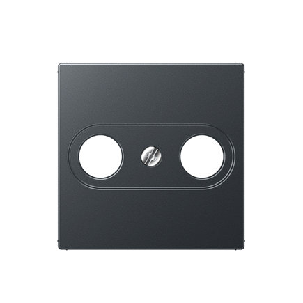 Jung centraalplaat, A range, voor antennecontactdoos, mat antraciet 