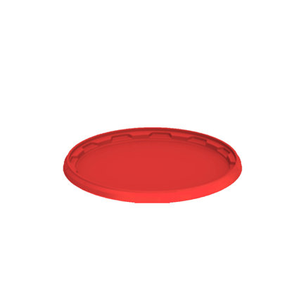 Deksel voor cilindrische emmer, voor type JET 107, rood 