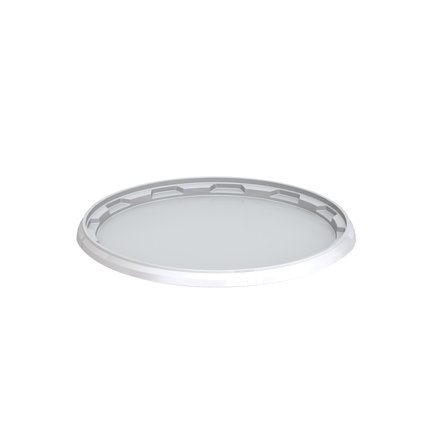 Deksel voor cilindrische emmer, voor type JET 107, wit 