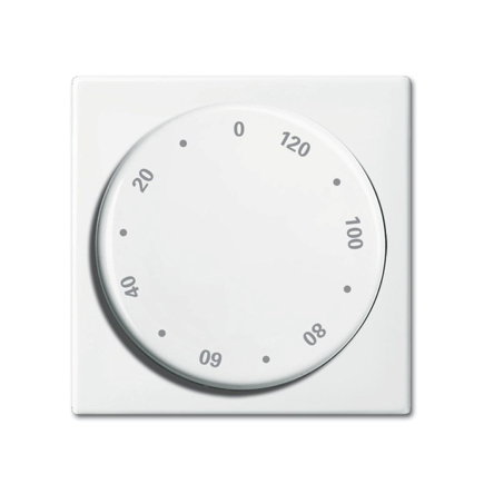 ABB Busch-Jaeger centraalplaat, Balance SI, voor tijdschakelaar, 120 minuten, alpin wit 