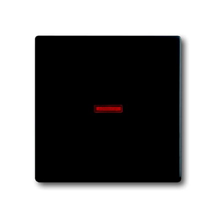 ABB Busch-Jaeger schakelwip met rode lens, Future linear, mat zwart 