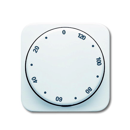 ABB Busch-Jaeger centraalplaat, Reflex SI, voor tijdschakelaar, 120 minuten, alpin wit 