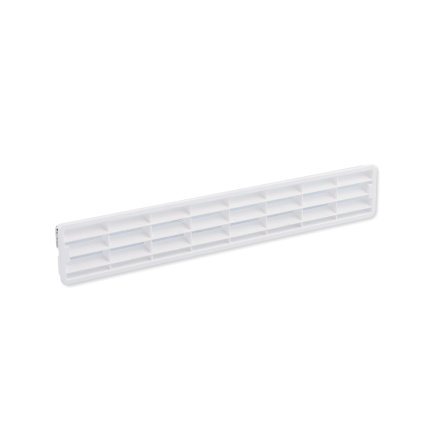 Nedco plintrooster, ps, 458 x 75 mm, wit
