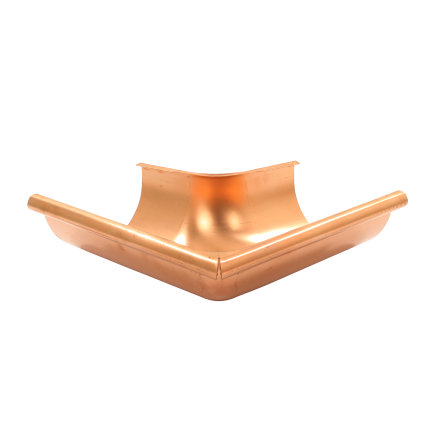 Buitenhoek voor mastgoot, 90&deg;, roodkoper, model M44 