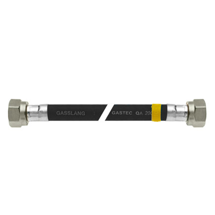 Bonfix gasslangset, universeel, zwart, Gastec QA, 2x wartel M24, l = 100 cm 