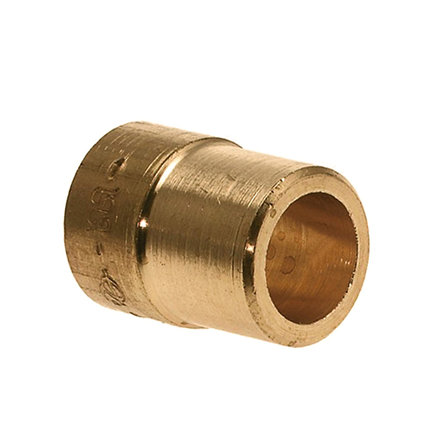 Bonfix soldeer verloopsok, messing, uitwendig x inwendig capillair, Kiwa, Gastec QA, 54 x 42 mm