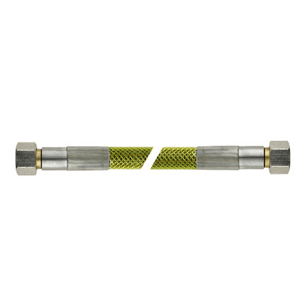 Bonfix superieure rvs gasslang, 2x binnendraad, M24, Gastec QA, l = 200 cm 