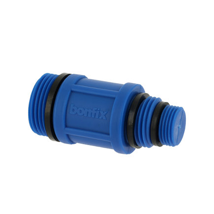 Bonfix Universal-Verschlussstopfen, Kunststoff, blau, 3x Außengewinde, 3/8" x ½" x ¾" 