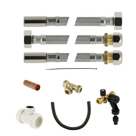 Bonfix aansluitset voor boiler, Kiwa 