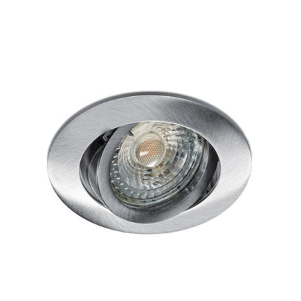 Norton HLK-A inbouwspot / schijnwerper, excl lamp, GU5,3, chroom geborsteld, kantelbaar, 50 W, IP20 