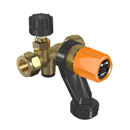 Watts veiligheidsgroep inlaatcombinatie, type BI15, ½" x 15 mm, knel