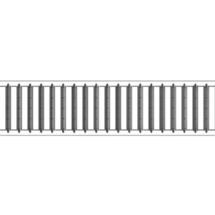 ACO sleufrooster, type Euroline/Hexaline, verzinkt staal, A15, 50 x 11,8 cm 