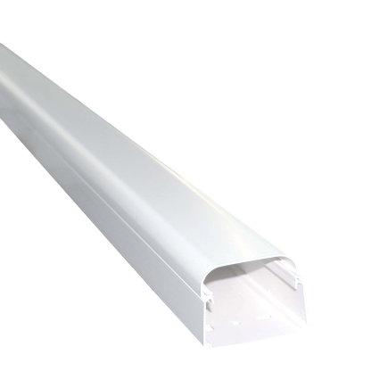 Canalit leidinggoot, pvc, l = 2 m, 65 x 50 mm, wit