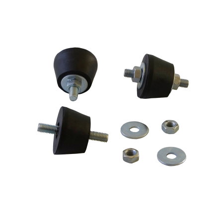 Canalit trillingsdemper, h = 26 mm, M8, 19 - 90 kg, verpakking à 4 stuks 