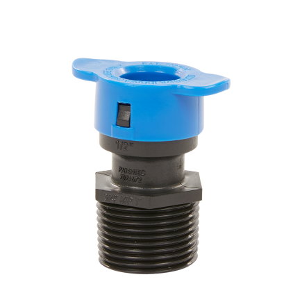 Irritec koppeling, type Blu-Lock, klem x buitendraad, 15 mm x ½" 