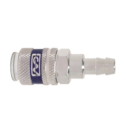 GAV snelkoppeling met slangtule, verzinkt staal, 6 mm 