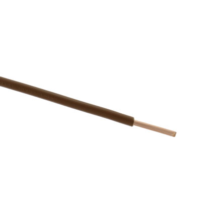 Installatiedraad, VD, Eca, 6 mm², bruin, l = 2,5 m 